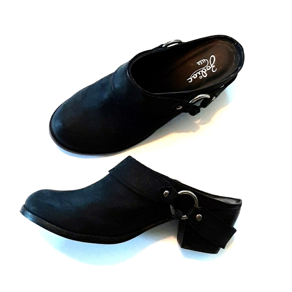 black leather clogs for sale
